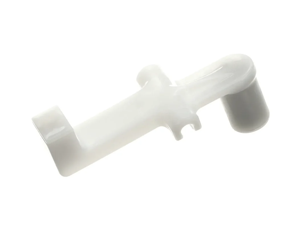 a white plastic object on a white background