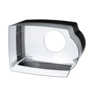 a clear plastic object with a hole