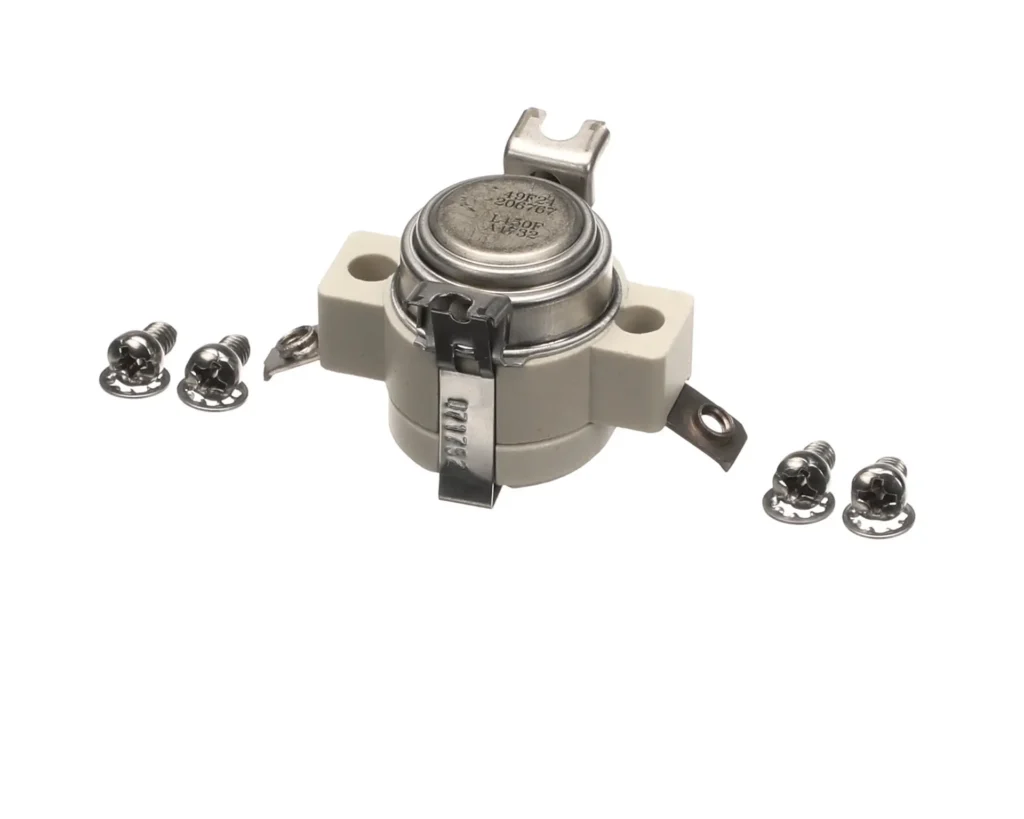 a round white device with metal parts
