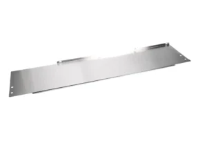 a metal plate on a white background