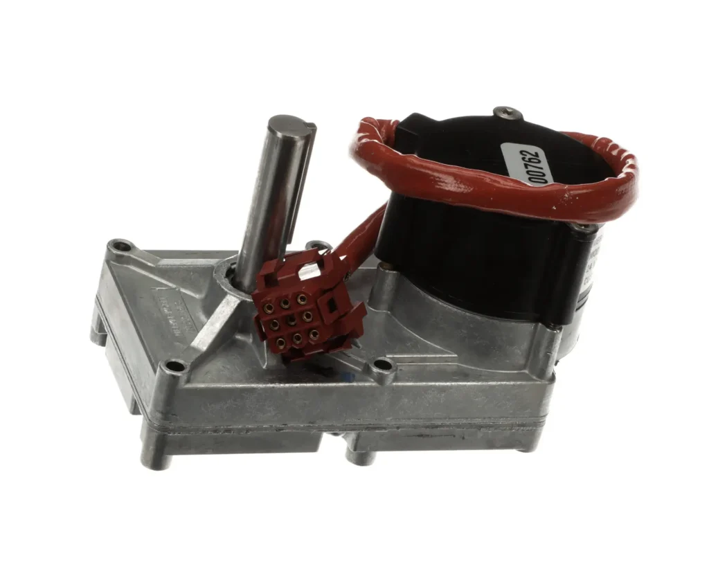 a metal device with red wires