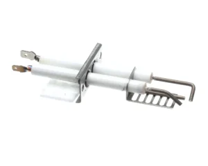 a white and silver device with metal rods