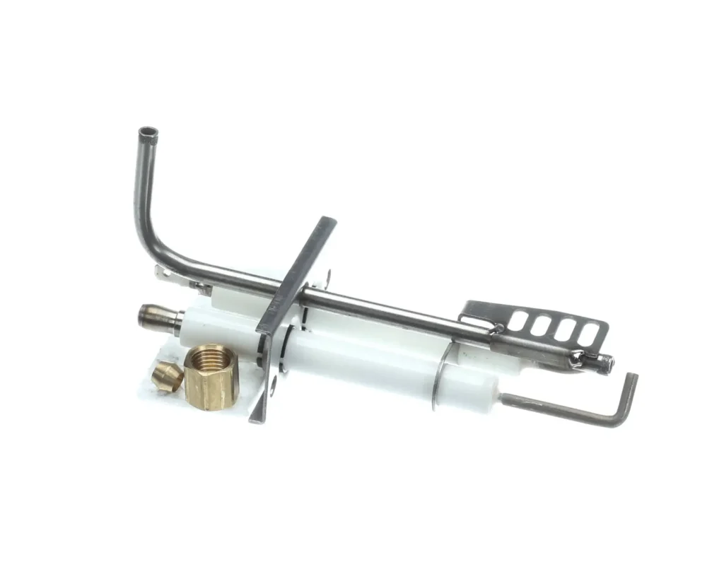 a metal and metal pipe with screws