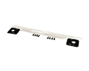a black and white strap with black plastic straps