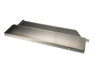a silver rectangular object with a white background