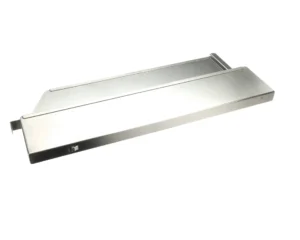 a silver metal object with a white background