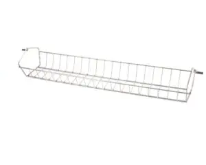 a metal basket on a white background