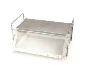 a metal box with a mesh cover
