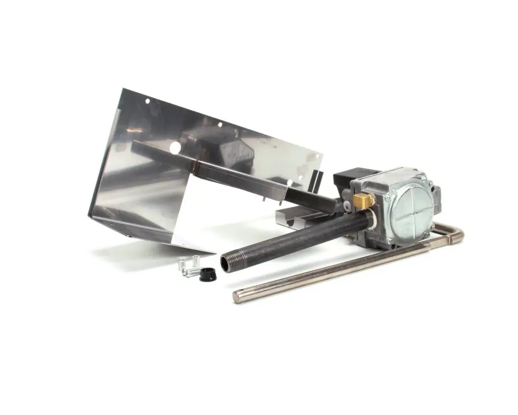 a metal pipe with a metal frame