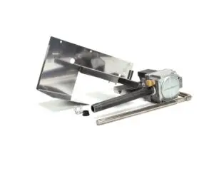 a metal pipe with a metal frame
