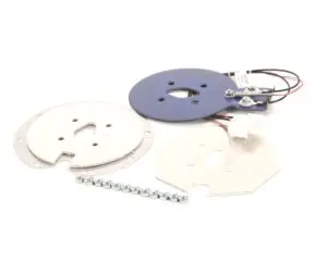 a group of round metal objects with wires