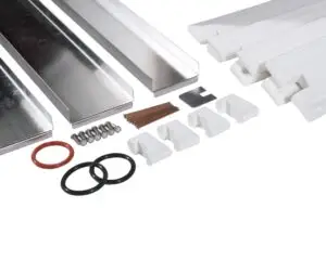a set of metal pieces