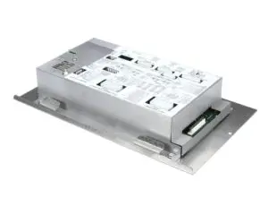 a rectangular electronic device with many ports