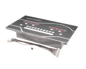 a black electronic device with wires