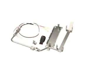 a metal frame with wires and cables