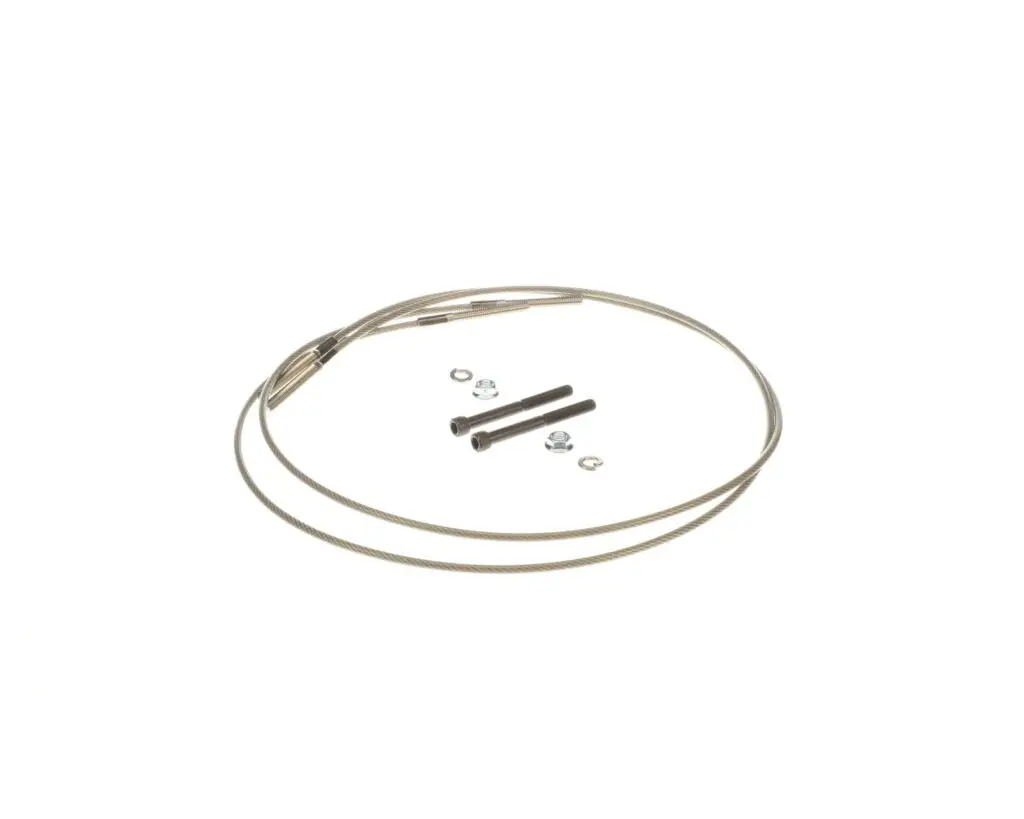 a metal cable with screws and bolts