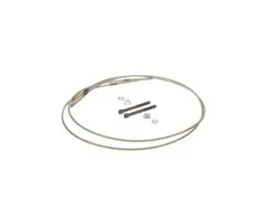 a metal cable with screws and bolts