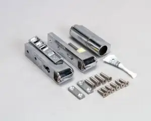 a group of metal parts