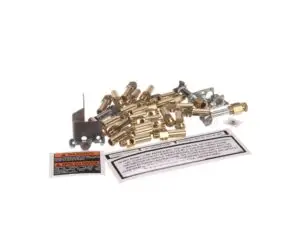 a pile of gold and silver metal parts