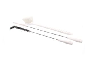 a group of cleaning brushes