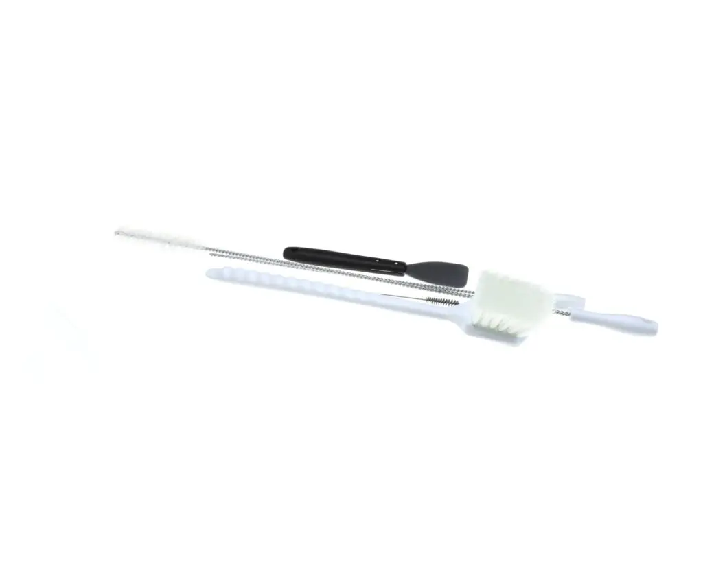 a white and black brush