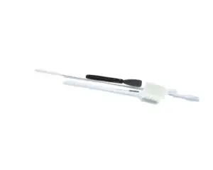a white and black brush