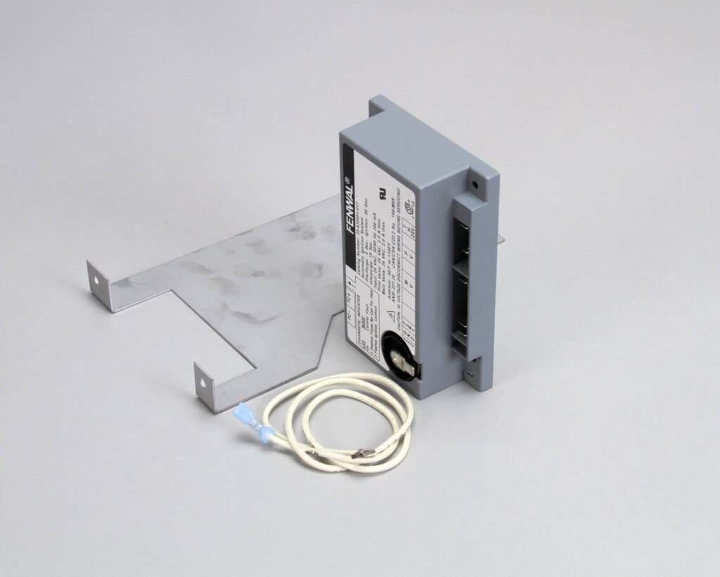 a grey electronic device with a wire