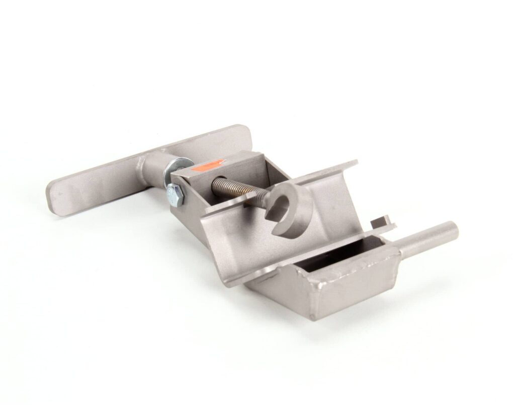 a metal tool with a screw