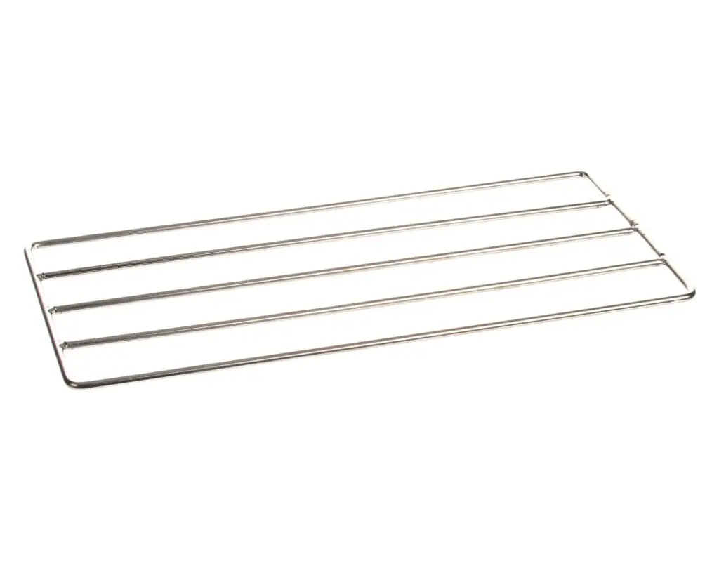 a metal rack with five thin lines