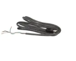 a black cable with a wire