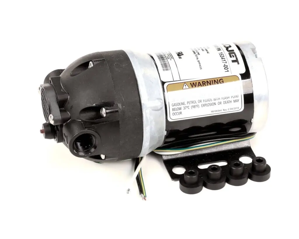 a black and silver electric motor