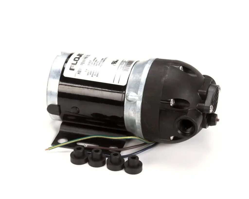 a black and silver electric motor