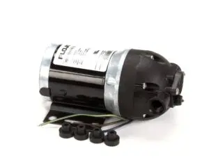 a black and silver electric motor