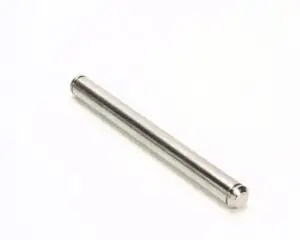 a silver cylindrical object on a white background