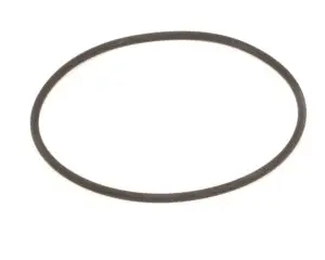 a black rubber ring on a white background