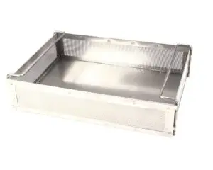 a metal basket with a handle