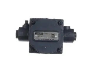 a black box with black screws