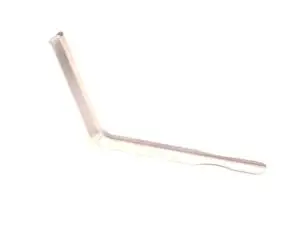 a silver metal tool on a white background