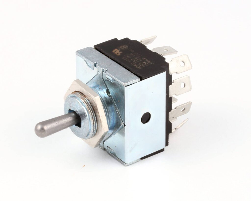 a small metal and silver switch