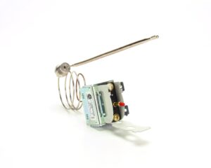 a small metal device with a metal spring