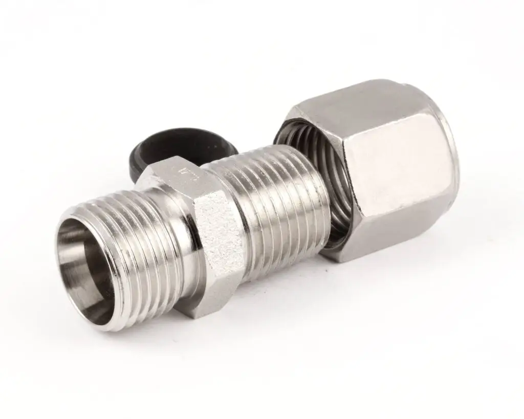 a silver and black pipe