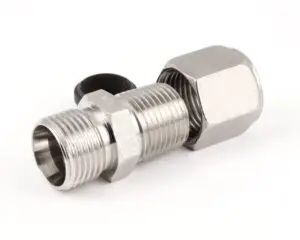 a silver and black pipe