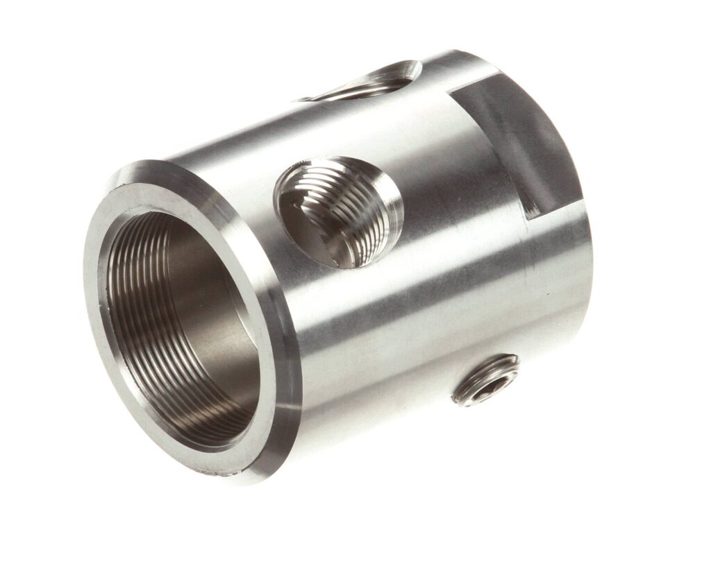 a metal cylinder with holes