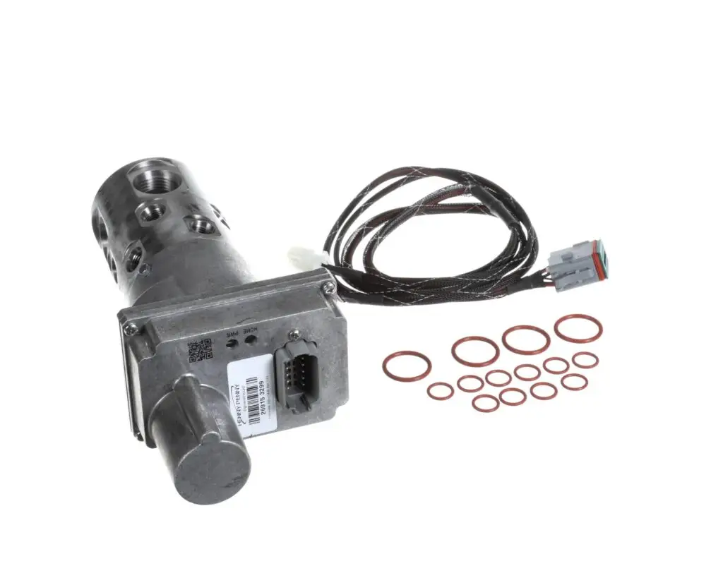 a metal object with wires and gaskets