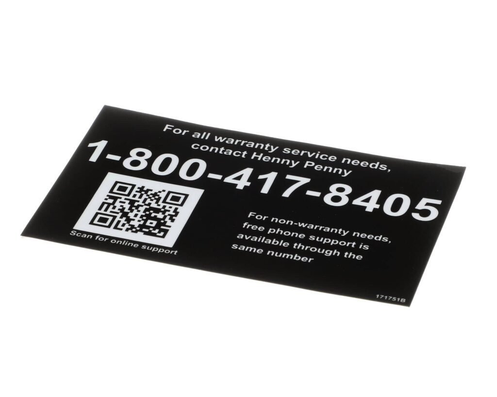 a black and white card with qr code