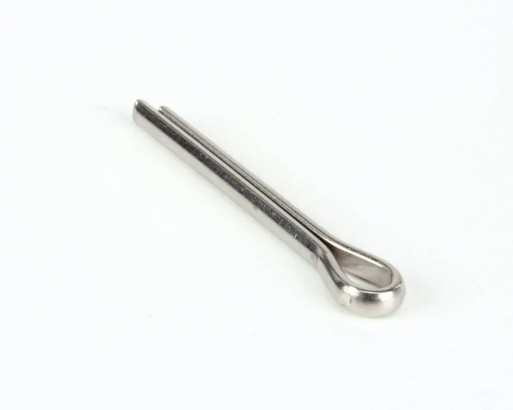 a silver metal object on a white background
