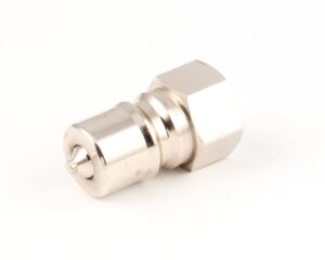 a silver metal object with a screw