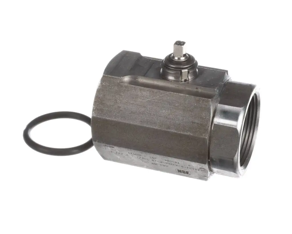a metal cylinder with a rubber ring