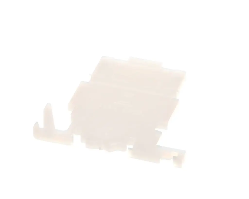 a white plastic piece of equipment