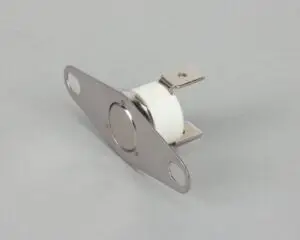 a metal and white device